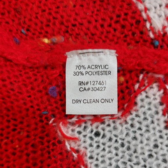 💥HOT ITEM💥Seeing Stars Speckled Distressed Lennon Sweater in Scarlet Red - Picture 15 of 16